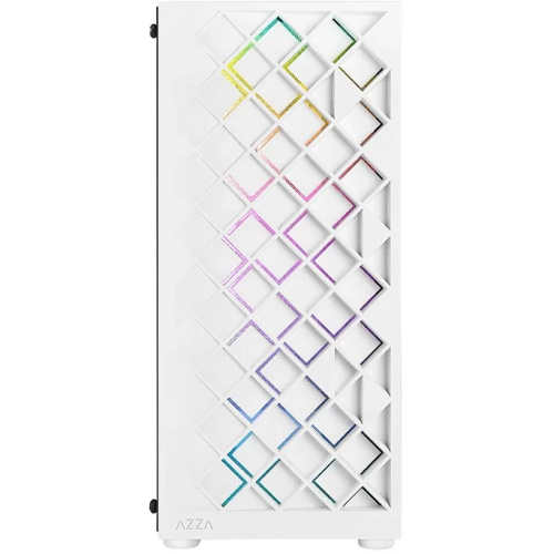 Корпус Azza Spectra белый (CSAZ-280W Spectra) без БП ATX 7x120mm 2x140mm 2xUSB2.0 1xUSB3.0 audio bott PSU