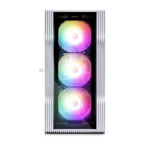 Корпус 1STPLAYER Trilobite T3-G T3-G-WH-4F1-W White mATX TG 4x 120mm LED fans inc