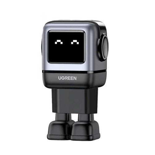 СЗУ UGREEN CD361 (25685B) USB-A+2*USB-C 65W Nexode Robot GaN Tech Fast Charger Gray