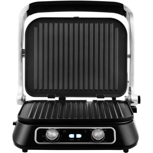 Гриль Kitfort KT-1652 2.1кВт серебристый/черный