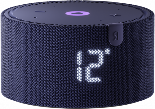 Умная колонка Яндекс  Станция Мини С Часами Синий Сапфир