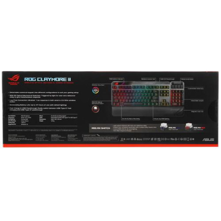 Клавиатура беспроводная ASUS ROG Claymore II