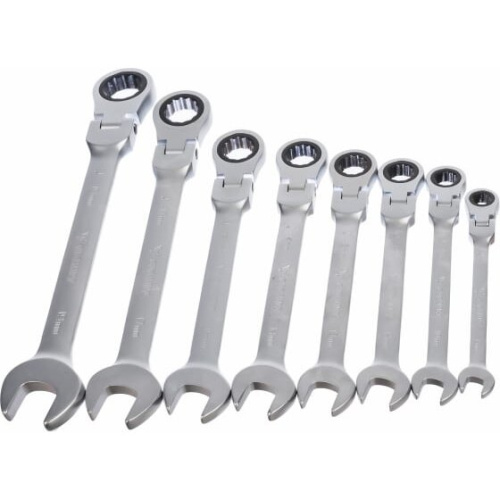 Набор ключей комбинированных Gigant GCWSMH 8 шарнирных с трещоткой (8 шт.)