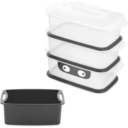 Пароварка Kitfort КТ-4082 3 ярус. серебристый