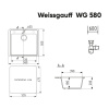 Мойка Weissgauff WG 58008 Anthracite