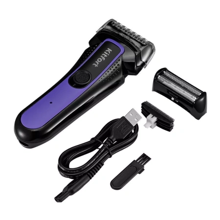 Бритва Kitfort КТ-3111 черный/фиолетовый