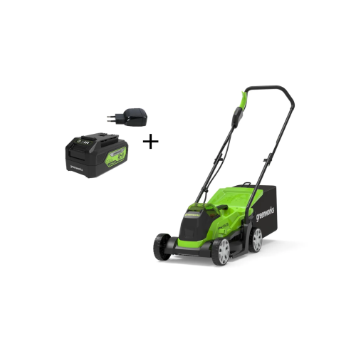 Газонокосилка GreenWorks GD24LM33k4 (2516107UB) 1хАКБ 4Ач и ЗУ