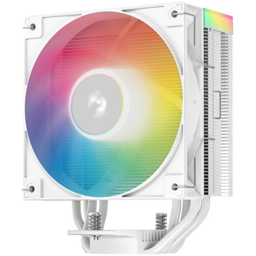 Кулер DEEPCOOL AG400 WH ARGB V2 LGA1851/1700/1200/115X/AM5/AM4 (TDP 220W, PWM, ARGB Fan 120mm, 4 тепл. трубки, белый) Ret