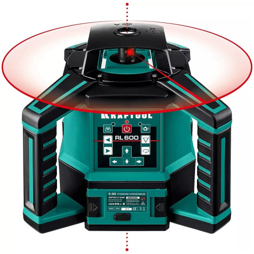 Лазерный нивелир KRAFTOOL RL600 (34600 z01) ротационный