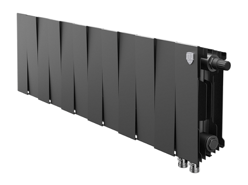 Биметаллический радиатор отопления  Royal Thermo Pianoforte 200 12 Секций Noir Sable Vdr