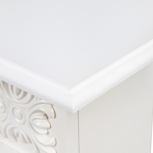 Электрокамин RealFlame Dominica DN белый матовый с очагом Fobos Lux Black