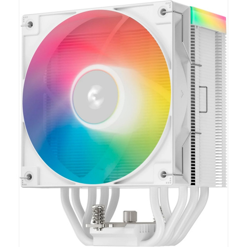 Кулер DEEPCOOL AG500 WH ARGB V2 LGA1700/1200/115X/AM5/AM4 (TDP 240W, PWM, ARGB Fan 120mm, 5 тепл. трубок, белый) Ret