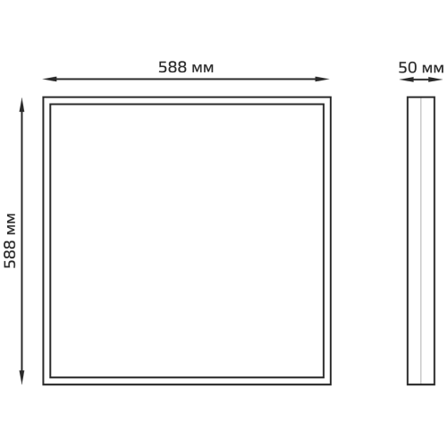 Светильник Gauss Mir G1-R3-00010-31GA3-2003550 30Вт 5000K белый