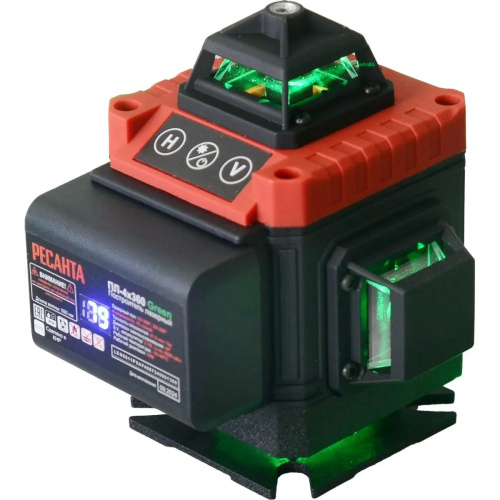 Уровень лазерный Ресанта ПЛ-4Х360 (61/10/544) цв.луч. зеленый