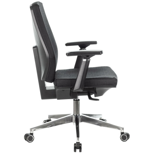 Кресло Бюрократ CH-545/LUX/418-Black черный 38-418 крестов. алюминий