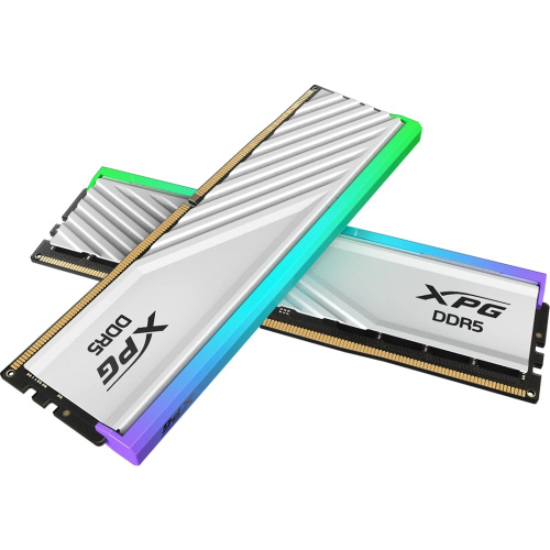 ОЗУ ADATA XPG Lancer Blade RGB white (AX5U6000C3416G-DTLABRWH) 32GB DDR5 RGB 6000 (PC5 48000) DIMM kit 2*16, 1.35V, CL34