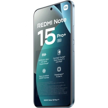 Смартфон Xiaomi Redmi Note 15 Pro + 5G 8/256 Голубой