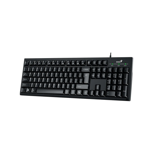 Комплект проводной клавиатура+мышь Genius KM-100SE USB черный