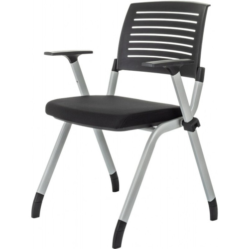 Стул Бюрократ X-Click/Black черный на ножках металл серый