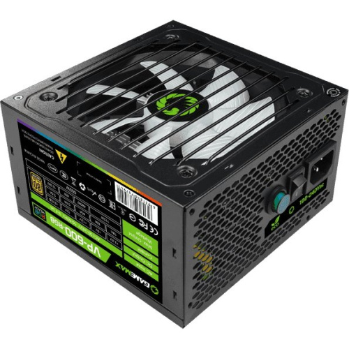Блок питания GameMax VP-600-RGB 80+ ATX 600W, Ultra quiet