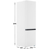 Холодильник с морозильником Midea MDRB519MGE01ID белый