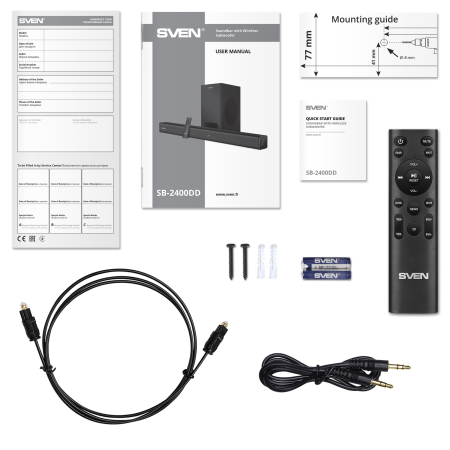 Саундбар SVEN SB-2400DD черный