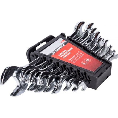 Набор ключей рожковых MATRIX Master 15238 8шт. CrV, Elliptical, зерк. хромирование