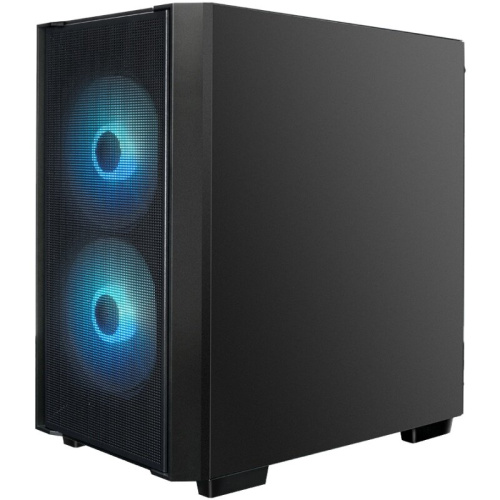 Корпус XASTRA A400M 3ARGB-C6 Black (A400M-2FC14A-1FC12A-C6) mATX/ Mesh/ Screwless TG+Mesh/2x140mm + 1x120mm FC ARGB PWM fans/Argb+PWM HUB 6port