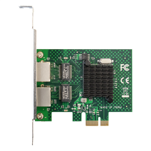 Сетевой адаптер ExeGate EXE-BCM5720 (EX293452RUS) PCI-E x1 v2.0/2xRJ45/10/100/1000Mbps/Chipset BCM5720