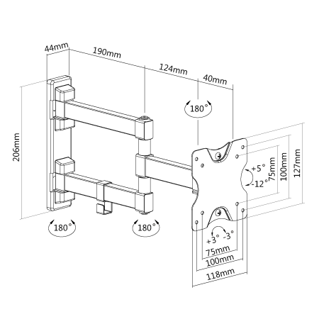 Кронштейн Ultramounts UM 894 черный