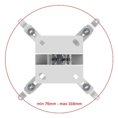Кронштейн UniTeki PM2102W white
