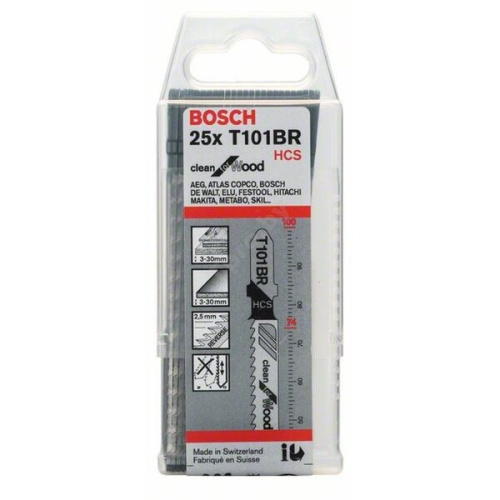 Полотна для электролобзика Bosch T 121 AF 2.608.636.700 Speed for Metal 25шт