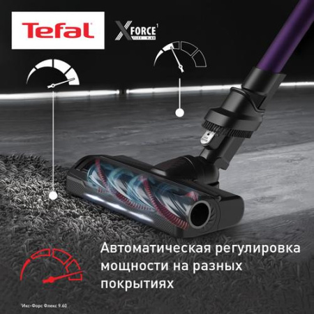 Вертикальный пылесос  Tefal TY2039WO  фиолетовый