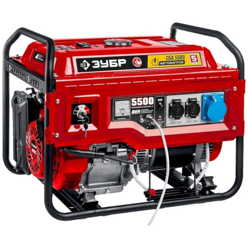 Генератор ЗУБР СБА-5500 бензиновый с автозапуском