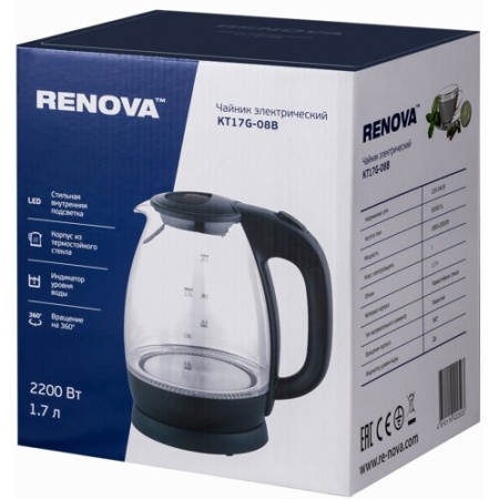 Чайник RENOVA KT17G-08B