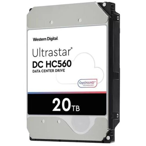 HDD WD Ultrastar DC HC560 WUH722020BLE604 (0F38765), 20ТБ, SATA III, 3.5"