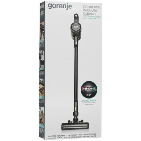 Вертикальный пылесос  Gorenje SVC216FMLBKII  черный