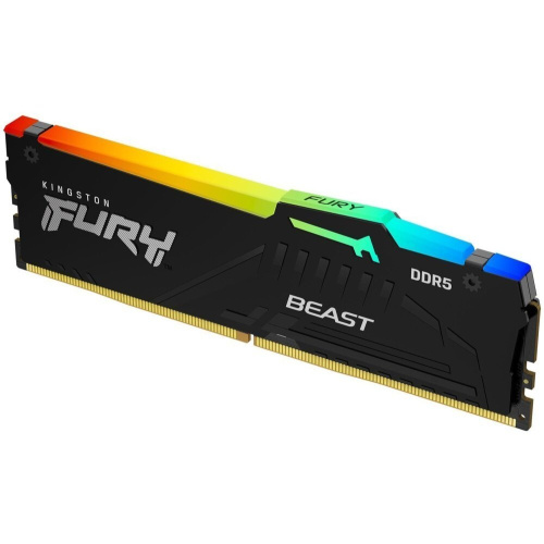 ОЗУ Kingston FURY Beast RGB XMP Gaming Memory (KF556C40BBA-16) DDR5 5600 16GB DIMM Non-ECC, CL40, 1.25V, 1RX8 40-40-40