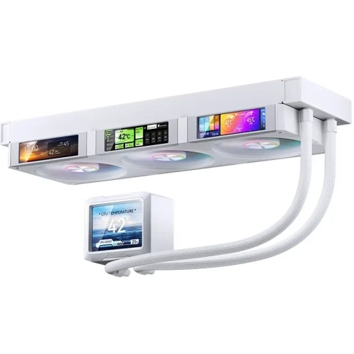 СВО JONSBO TF3-360SCW LGA 2011/1851/1700/1200/115X/AM4 (TDP 320W, ARGB Fan and Pump, PWM, Triple Fan 120mm, белый)