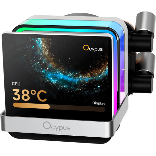 Вентилятор Ocypus Sigma L36 Pro WH, 360mm, LCD Pump, 3x120mm FDB fans, LGA115X/1200/1700/18XX, AM4/AM5