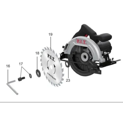 Пила циркулярная P.I.T. PKS185-C4