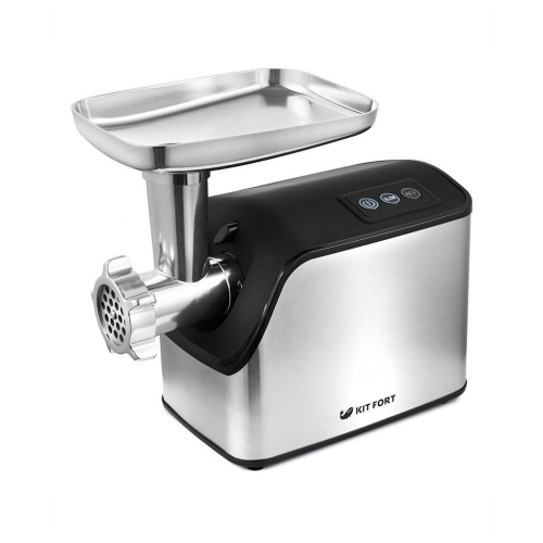 Мясорубка Kitfort КТ-2103 серебристый/черный