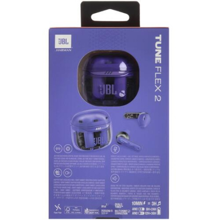 Наушники TWS JBL Tune FLEX 2 фиолетовый