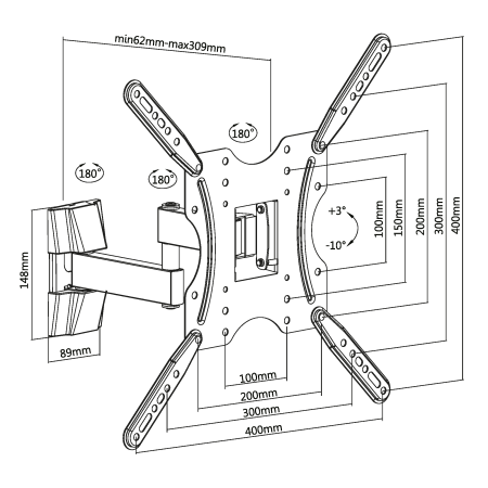 Кронштейн Ultramounts UM 903 черный