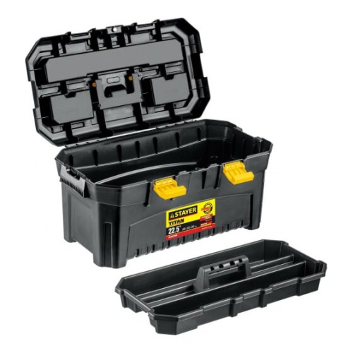 Ящик для инструментов Stayer Titan-22 38016-22 пластиковый 22" 553 x 320 x 310мм