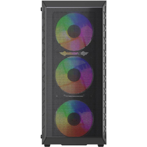 Корпус Powercase Mistral S4B (CMSB-L4), Tempered Glass, 4x 120mm FRGB Fans, чёрный, ATX