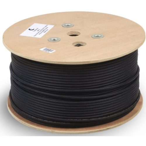 Кабель витая пара Cabeus STP-4P-Cat.6a-Solid-Out-LSZH-UV категория 6a 4 пары одножильный