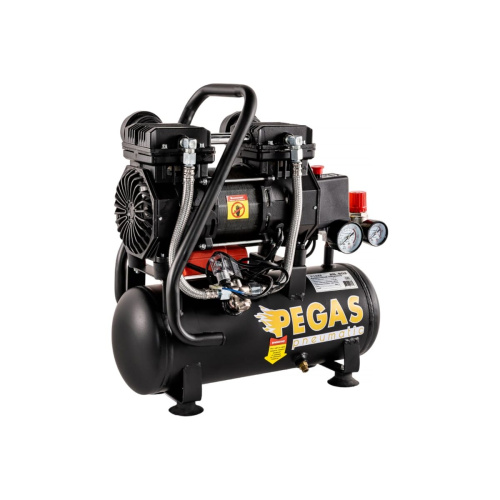 Компрессор Pegas pneumatic PG-602 малошумный проф. безмасляный 6619