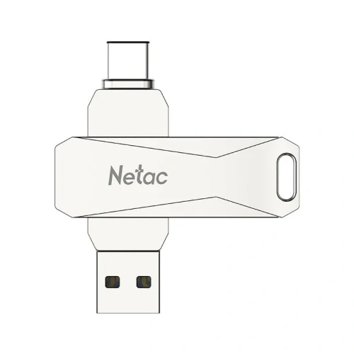 USB-флешка Netac U782C (NT03U782C-512G-30PN) 512Gb, USB3.0+TypeC, металлическая