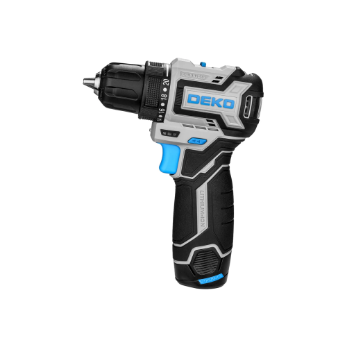 Дрель-шуруповерт аккумуляторный Deko Loner 12V Pro 085-1011 с акк и ЗУ